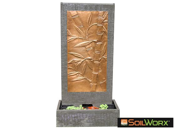 Bamboo Copper Wall Fountain